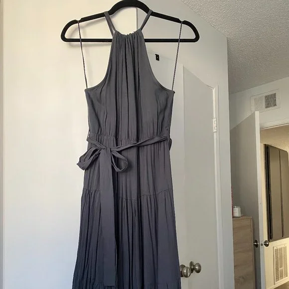 deep cut maxi dress Deep-V Cutout Mesh Maxi Dress